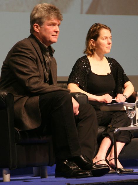 James Moore & Olivia Judson at Imperial College (photo Tim Jones)