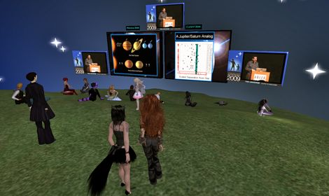 xxxx discusses life on other worlds - beamed in from the Adler planetarium