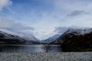 View down Llanberis Pass from Llanberis (Photo: Tim Jones)