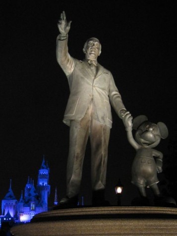 Walt Disney and Mickey Mouse (Photo:Tim Jones at Disneyland, Anaheim)