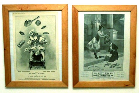 Monkey Brand Adverts from The Graphic and London Illustrated News