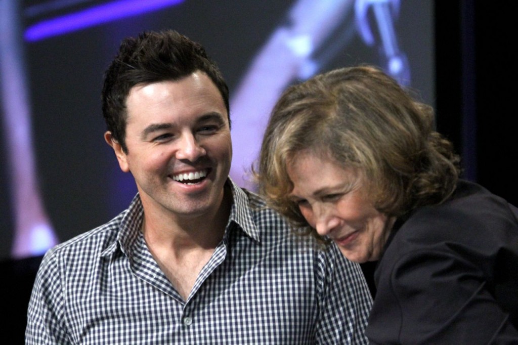 Seth MacFarlane and Ann Druyan (Photo: Tim Jones)