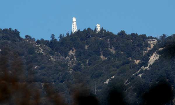 60-footSolar telescopes on Mount Wilson, viewed from Pasadena ©Tim Jones